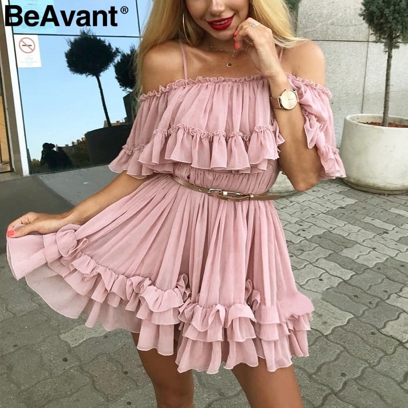 Hot Off Shoulder Strap Dress
